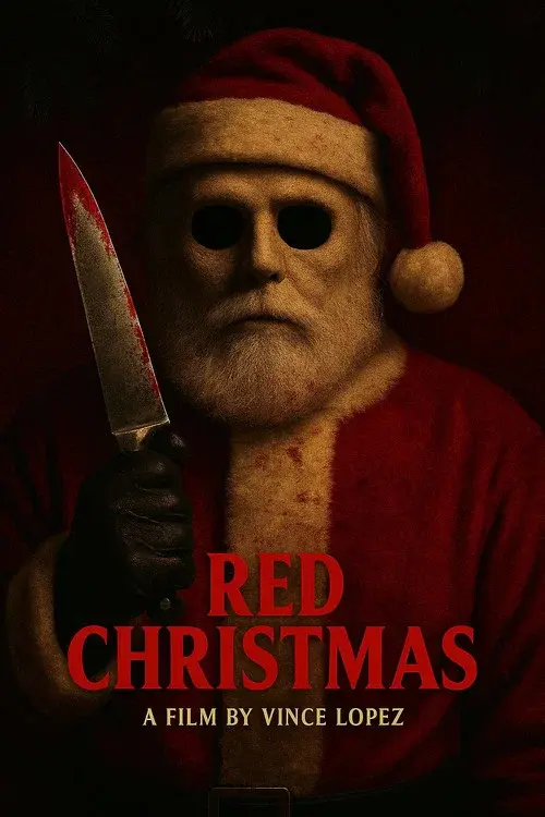 Red Christmas poster