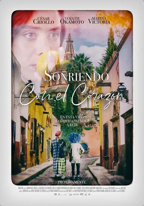 Smile with heart poster